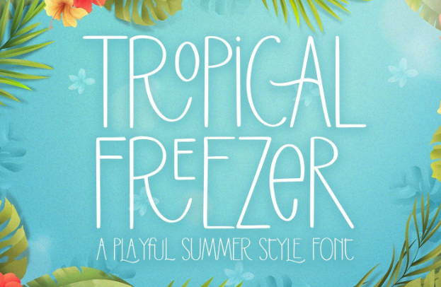 [Creativefabrica] Tropical Freezer Font (2022)