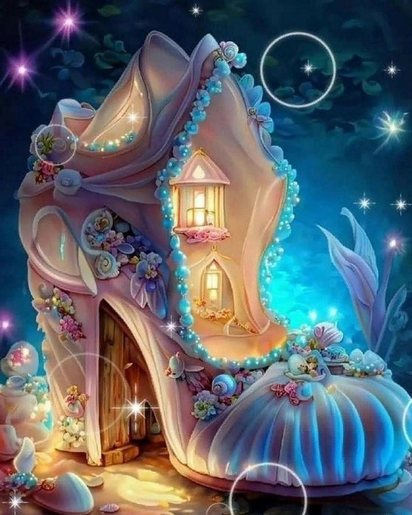 [Фом-арт] Татьяна Шмелева - Светильник Туфелька-домик (2023)