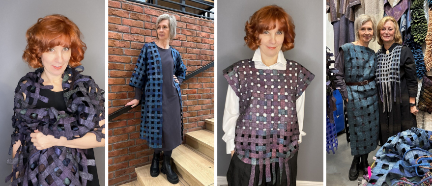 [Оксана Ткаченко, Наталья Кондрашева] [Валяние] Вебинар по сеткам-плетенкам "Переплёт" (2023)