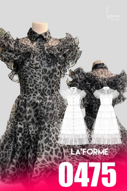 [LaForme] [Шитьё] Платье 0475, размеры 42-52, рост 164 (2023)