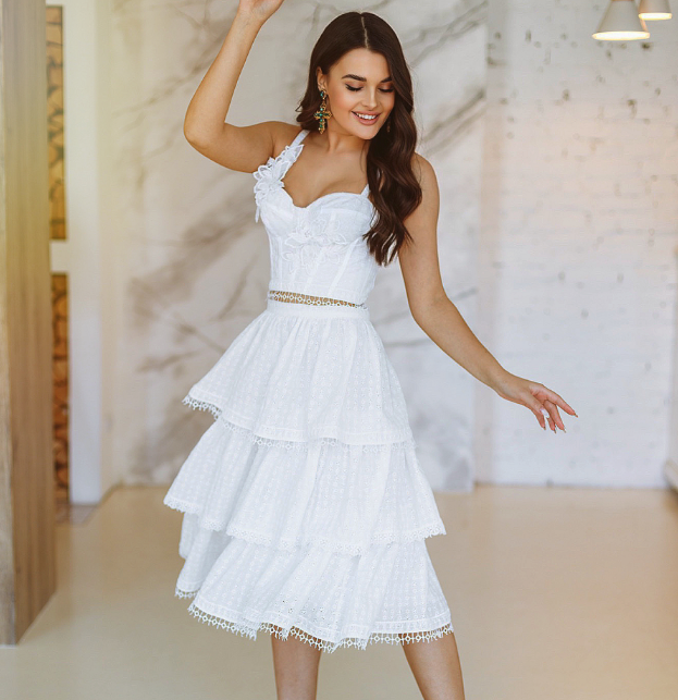 [Анна Михайлова] [Aurora Sew] [Шитье] Кроп-топ с чашками и юбка (2022)